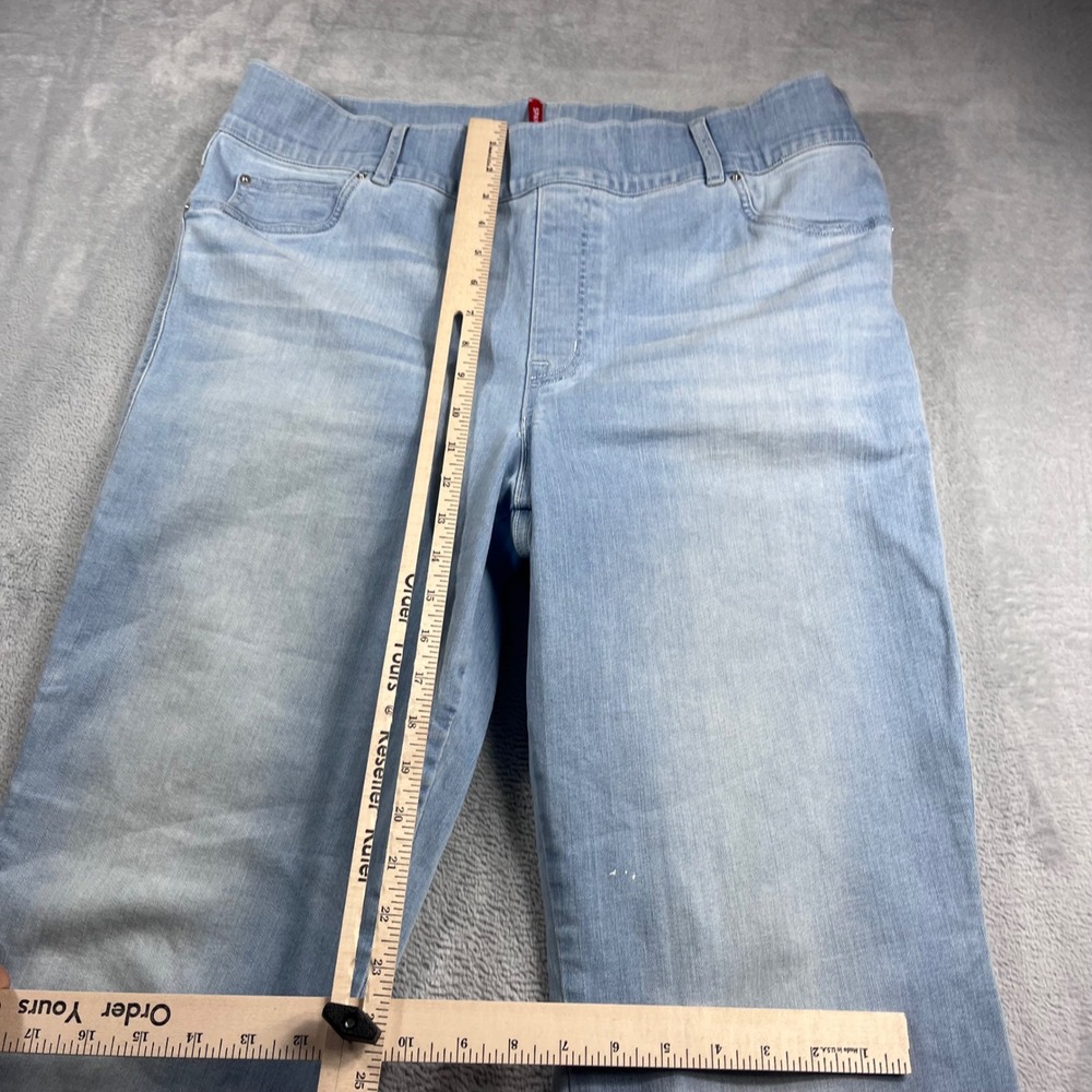 Spanx Flare Jeans Light Wash Pull On High Rise Denim 20348R Womens Size 2XL Tall - Picture 6 of 12